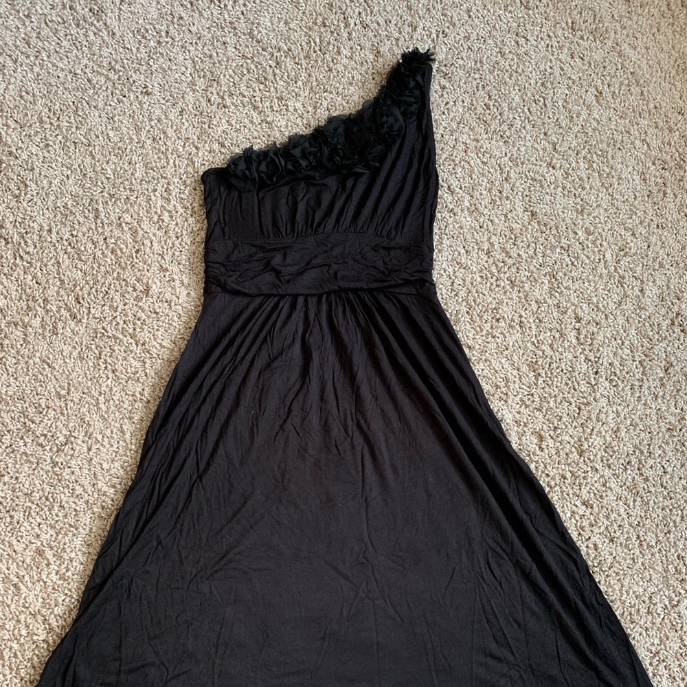 Black One Shoulder Dress